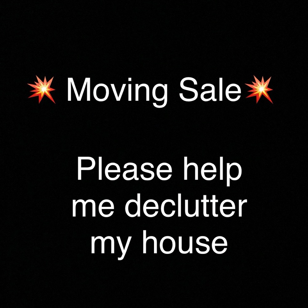 🎊 MOVING SALE 🎊